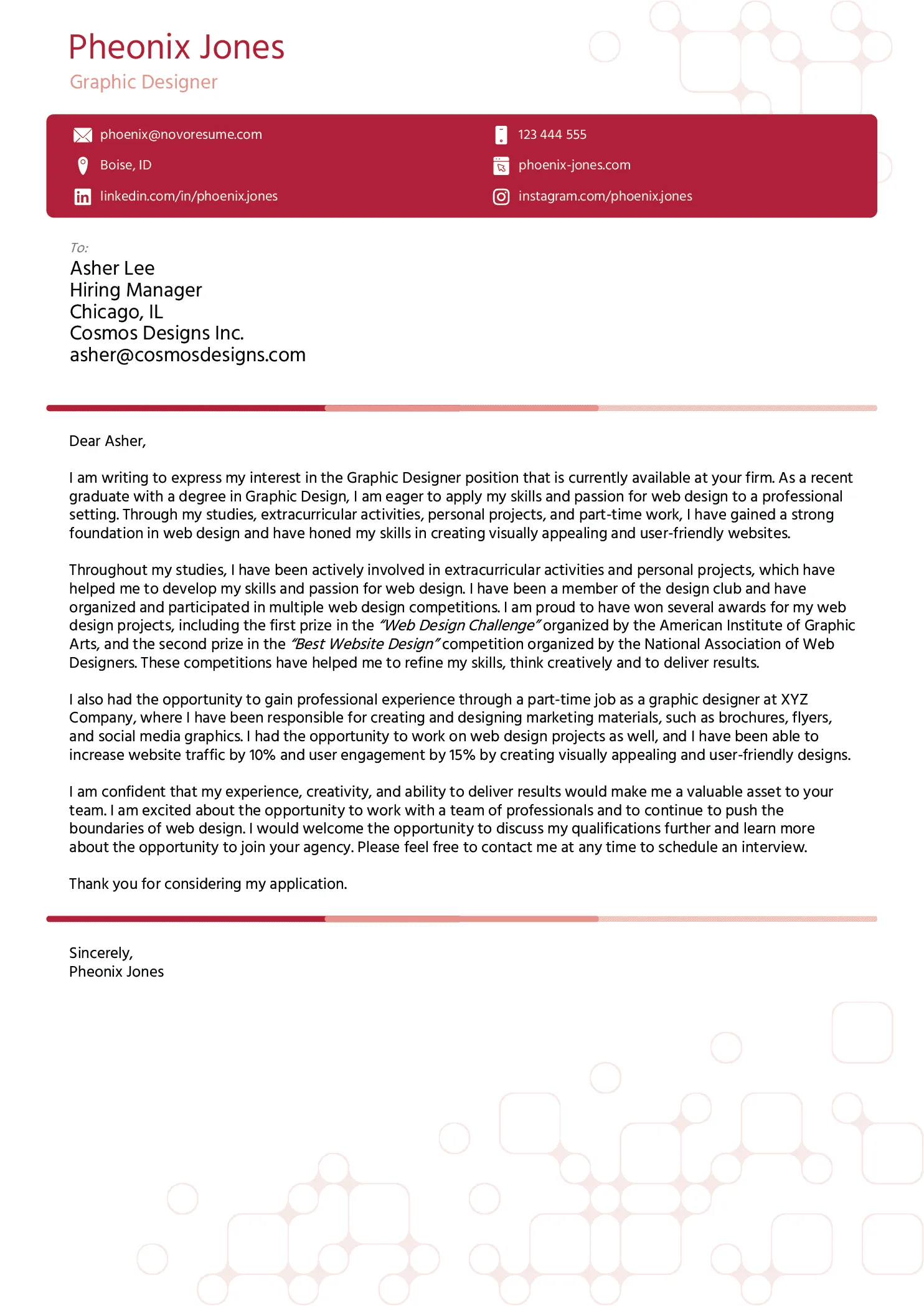 Skill-Based Templates for Cover Letter