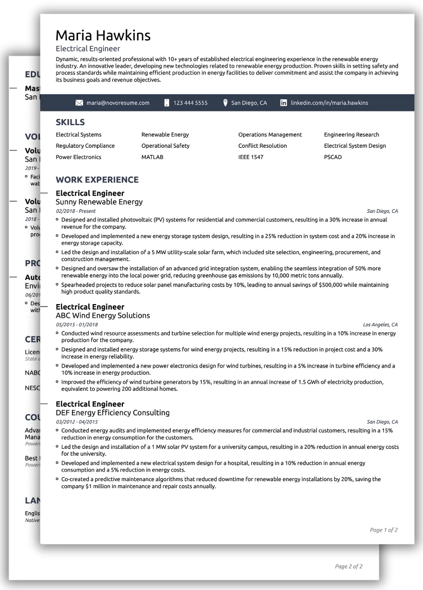 Functional CV Template
