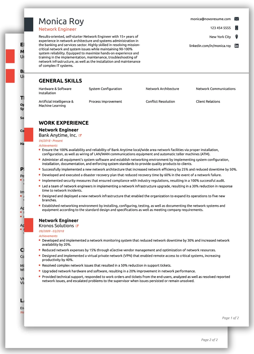 Combined CV Template