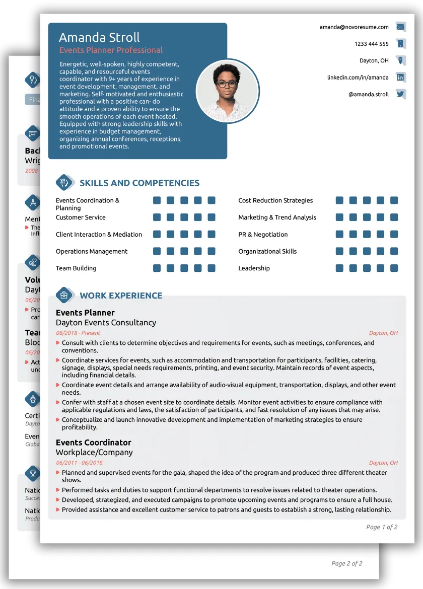 College CV Template