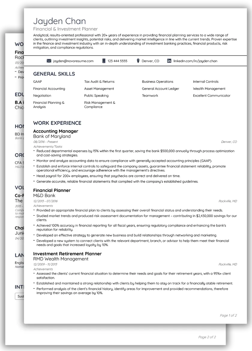 Basic CV Template